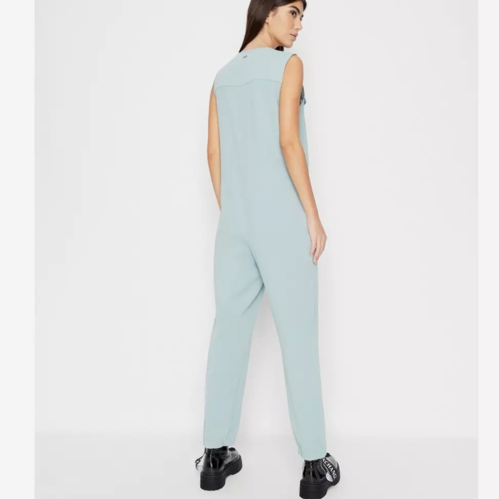 Armani Exchange Soft Blue Jumpsuit - Picture 2 of 16